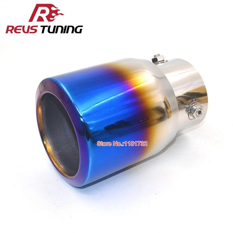 Universal Stainless Steel Inlet: 76mm Outlet: 101mm Car Exhaust Muffler End Pipe Tip For Toyota Prado Land Cruiser RAIZ etc.