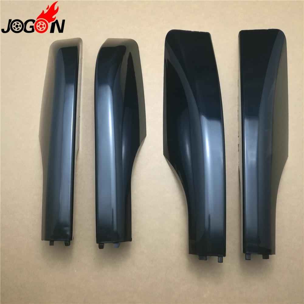 Black ABS Roof Rack Bar Rail End Protection Cover Shell 4PCS For Toyota Land Cruiser LC200 FJ200 2008- 2016 2017