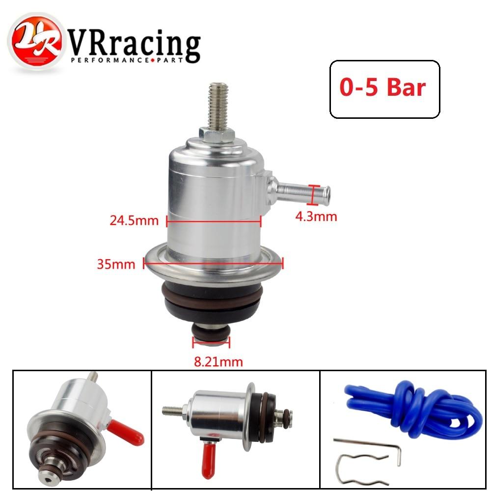 VR - Aluminum Adjustable Fuel Pressure Regulator For VW Golf Jetta Passat Audi VAG Engine 3-5 Bar Injection Pressure Regulator