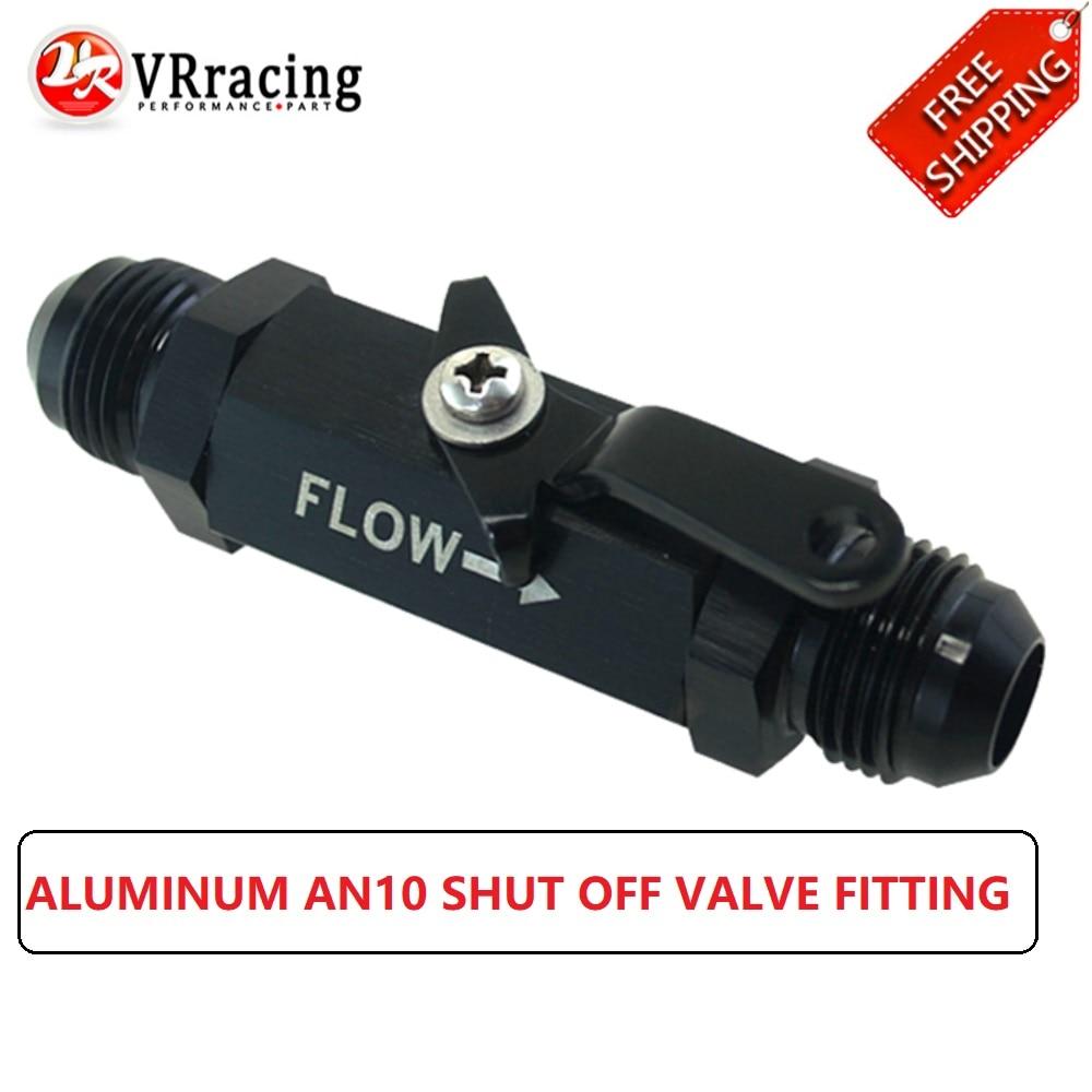 FREE SHIPPING ALUMINUM BLACK AN10 10AN -10 AN SHUT OFF VALVE FITTING VR-WLPV72-10B