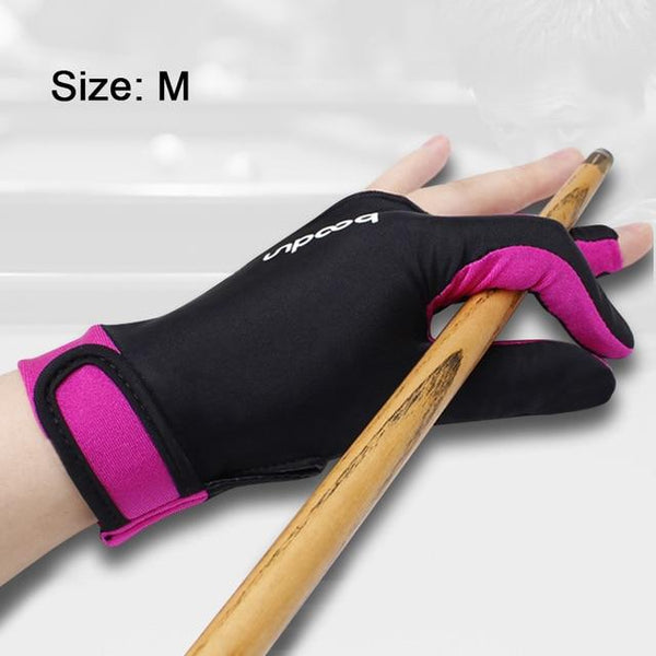 1 Piece Either Hands Billiard Pool Shooters 3 Fingers Gloves 4colors Billiard Gloves Snooker Gloves Billiard Accessories