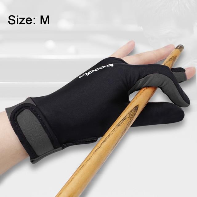 1 Piece Either Hands Billiard Pool Shooters 3 Fingers Gloves 4colors Billiard Gloves Snooker Gloves Billiard Accessories