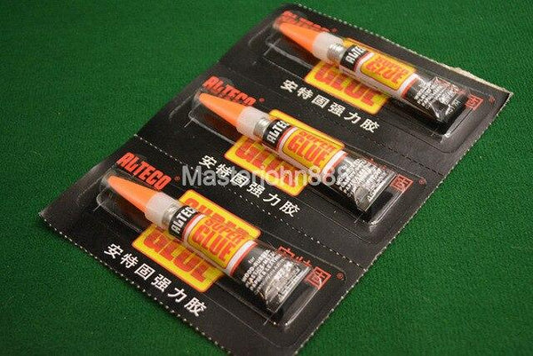 Pool Billiards Snooker Cue Tips Super Glue Contact Adhesive For Wood Plastic Rubber Leather Metal Repair Tool