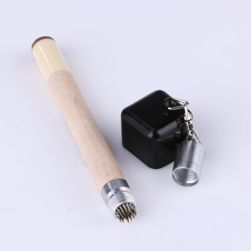 Practical New 2 in 1 Holder Pricker Cue Tip Prep Tool Pocket Pool Billiard Chalk Table Handle Snooker Billiard Accessories