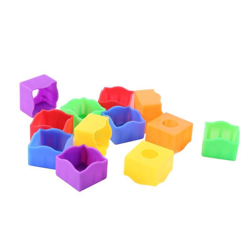 12pcs/set Portable Multi-color Plastic Pool Billiard Cue Chalk Holder Cases for Billiards Player Club Bar Snooker Accessories