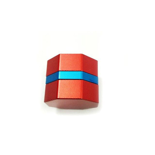 2019 Latest Cueangel Brand Multi-color Splicing Magnetic Billiards Pool chalk holders for Hexagon chalks Snooker chalk cases