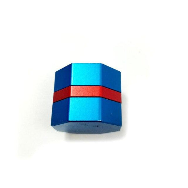 2019 Latest Cueangel Brand Multi-color Splicing Magnetic Billiards Pool chalk holders for Hexagon chalks Snooker chalk cases