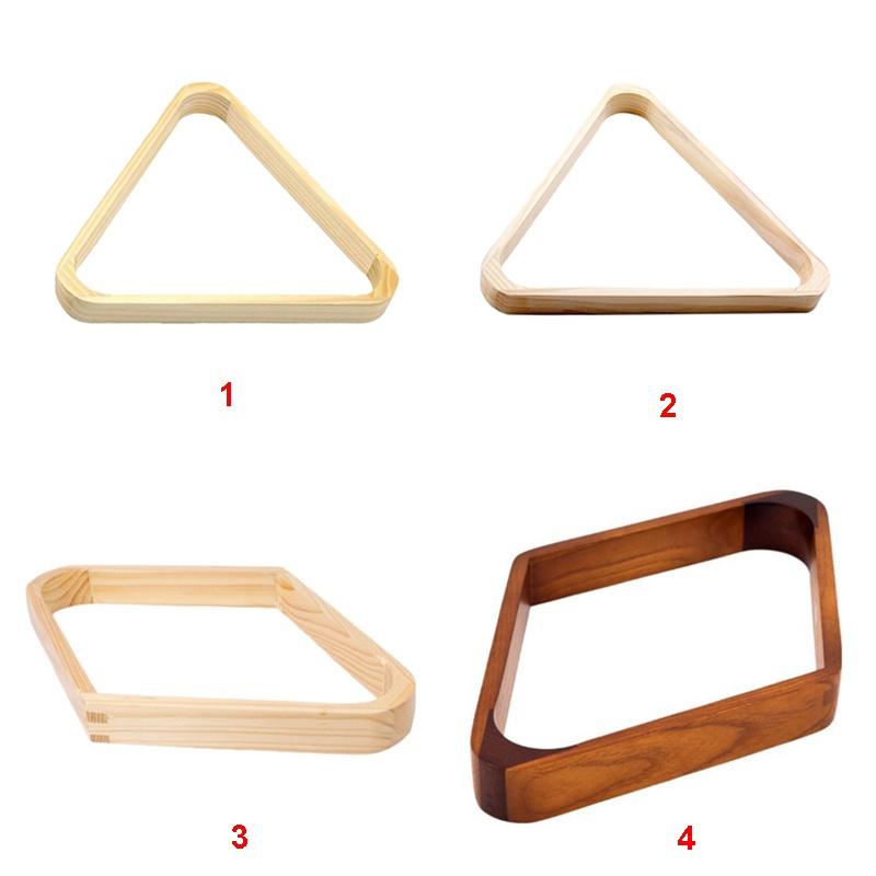 2-1/4 British/American Billiards Wooden Diamond Tripod Ball Frame Snooker Billiard Ball Rack Frame Ball Club Sports Accessories
