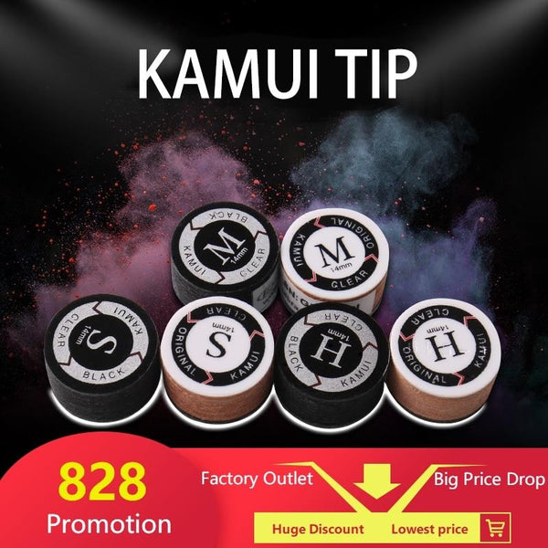 KAMUI Pool Cues Tips Black SS/S/M/H Snooker Cue Tip 11mm/14mm Durable Tips Billiard Accessories Professional Nine Ball 2019