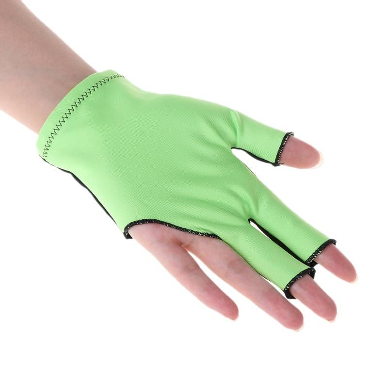 1PCS Lycra Fabric Snooker 3 Finger Gloves Billiard Glove Pool Left Hand Open Mitten Billiard Accessories fast delivery