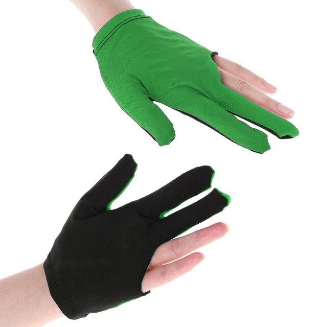 1PCS Lycra Fabric Snooker 3 Finger Gloves Billiard Glove Pool Left Hand Open Mitten Billiard Accessories fast delivery