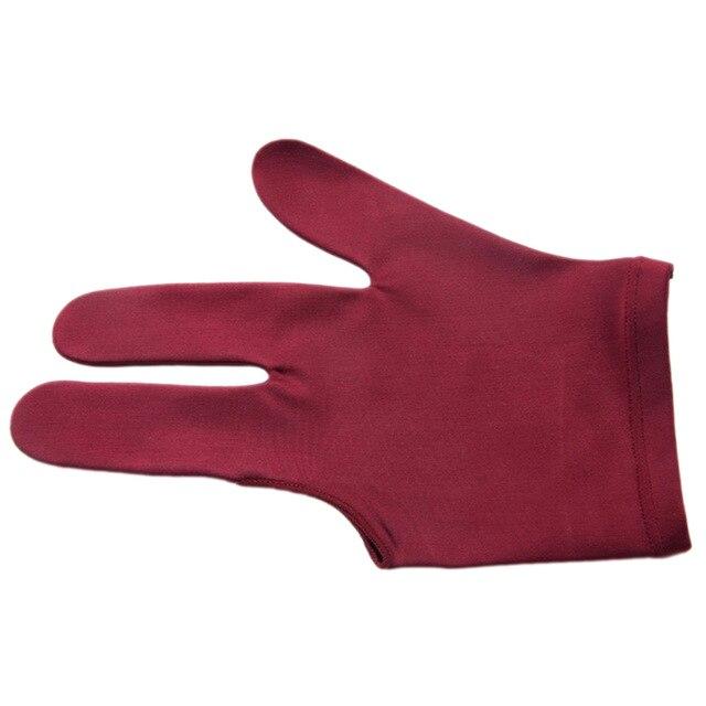 1Pcs Unisex Snooker Billiard Left Hand 4 Colors Three Finger Glove Billiards Accessories Wholesale