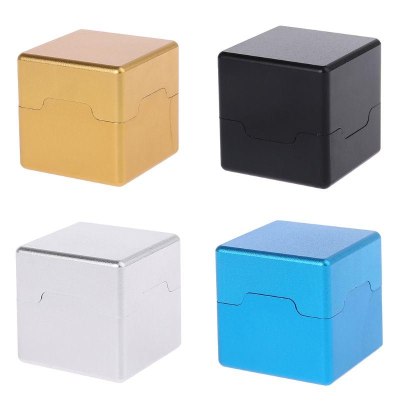 Pocket Billiard Cue Chalk Holder Aluminum Portable Mini Cue Tips Chalk Pool Chalks Carrier Case Box