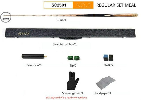 Billiard Cue Set Supplies Small Head Split British Black 8 Snooker Billiard Club Set Club Billiard Accessories