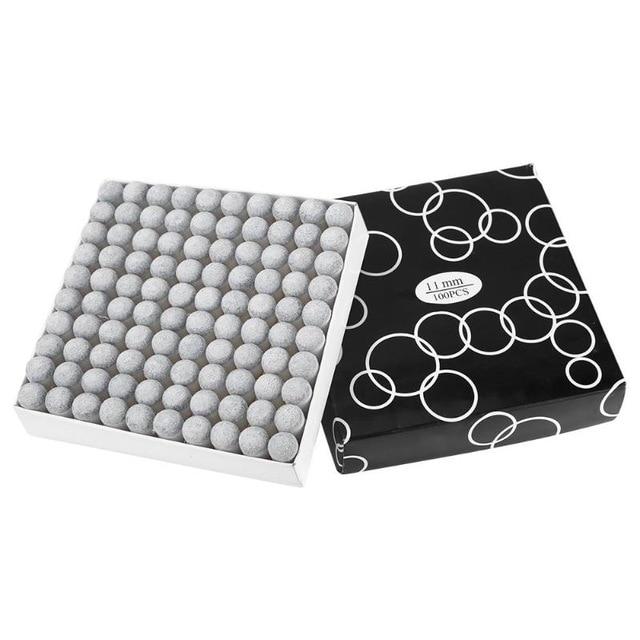 100pcs 9/10/11/12/13mm Slip-on Pool Club Cue Head Tip Snooker Mouth Billiard Accessories Snooker Supplies Billiard Replacement