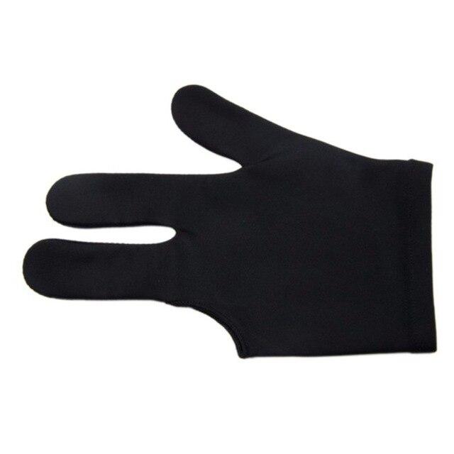 1PCS Lycra Fabric Snooker Billiard Glove 3 Finger Gloves Pool Left Hand Open fast delivery Mitten Billiard Accessories