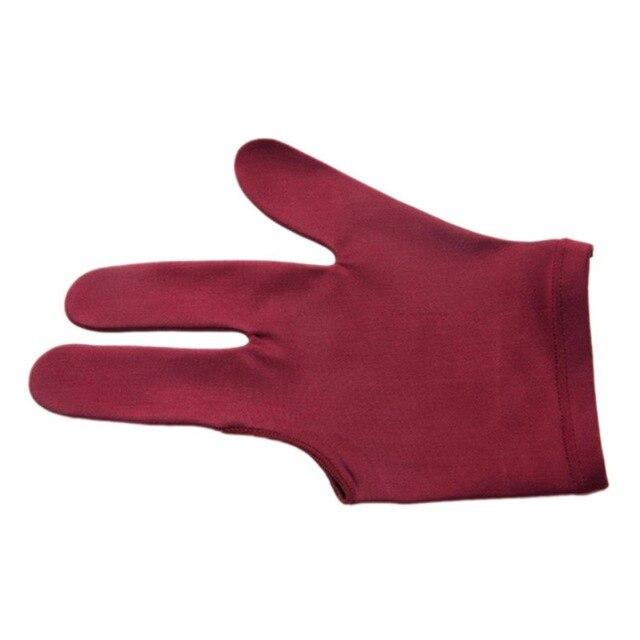 1PCS Lycra Fabric Snooker Billiard Glove 3 Finger Gloves Pool Left Hand Open fast delivery Mitten Billiard Accessories