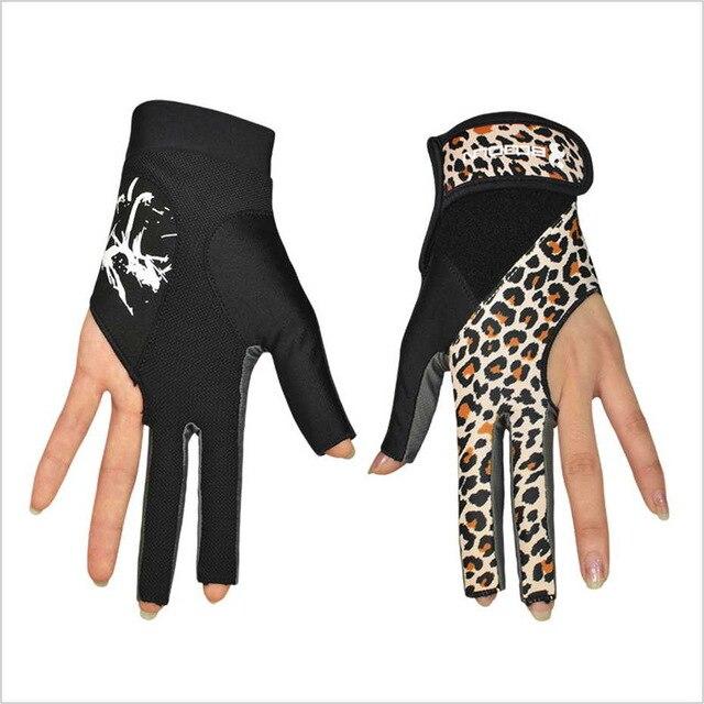 1 Piece Boodun Billiard Pool Shooters 3 Fingers Left Hands Gloves Lycra Billiard Glove Snooker instruments Billiard Accessories