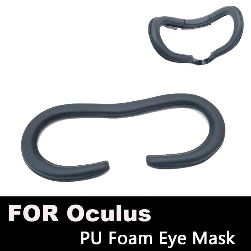 Face Foam Replacement Eye pad For Oculus Rift Headset VR PU Leather Foam Cover Black Virtual Reality Accessories (Better FOV)