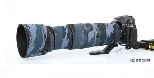 ROLANPRO Camera Lens Coat Camouflage AF-S 200-500mm f/5.6E ED VR Lens protective case guns clothing For Nikon