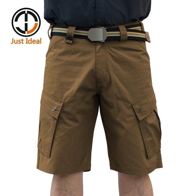 New Tactical Shorts Casual Rip Stop Short Multi Pocket Trousers Men Summer Bermuda Plus size ID636