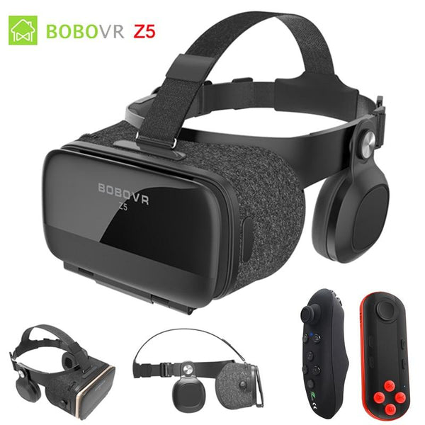 BOBOVR Z5 120 FOV VR Virtual Reality Glasses Remote 3D Android Cardboard VR 3D Headset Stereo Helmet for Smartphones 4.7-6.2