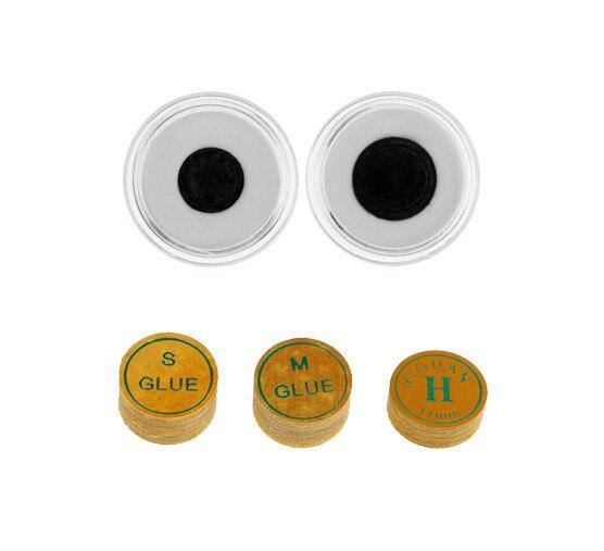 High Quality 11/13mm Pigskin Snooker or Pool Cue Tips Yellow/Brown Soft for Laminated Leather Cue Tips Billiards Accessories