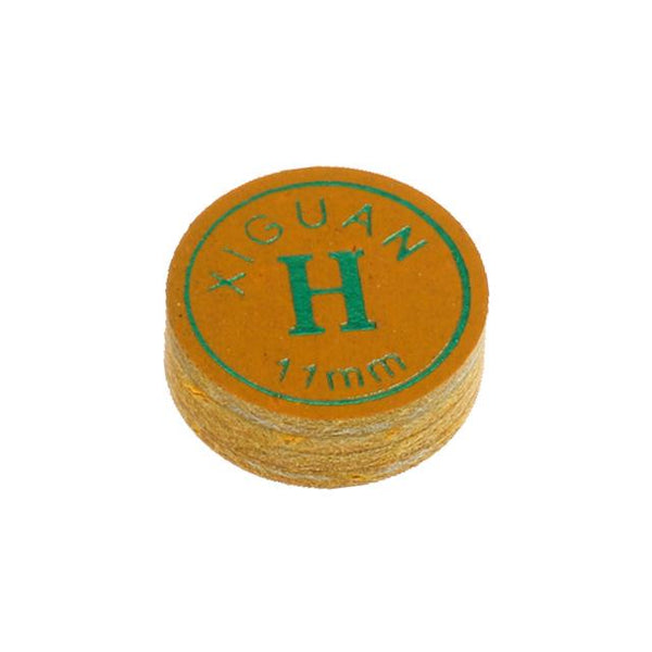 High Quality 11/13mm Pigskin Snooker or Pool Cue Tips Yellow/Brown Soft for Laminated Leather Cue Tips Billiards Accessories