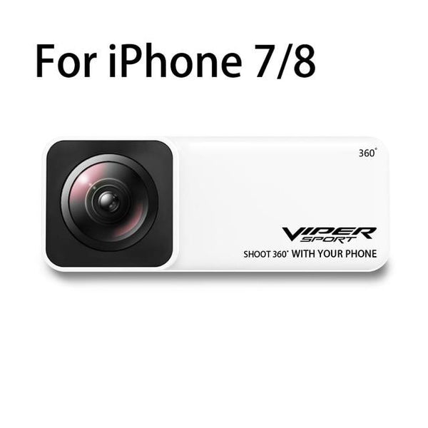 Viper Panoramic Lens 360 Degrees Capturing Camera AR VR Wide Angle Fisheye Lens Panoclip for iPhone 7 / 8