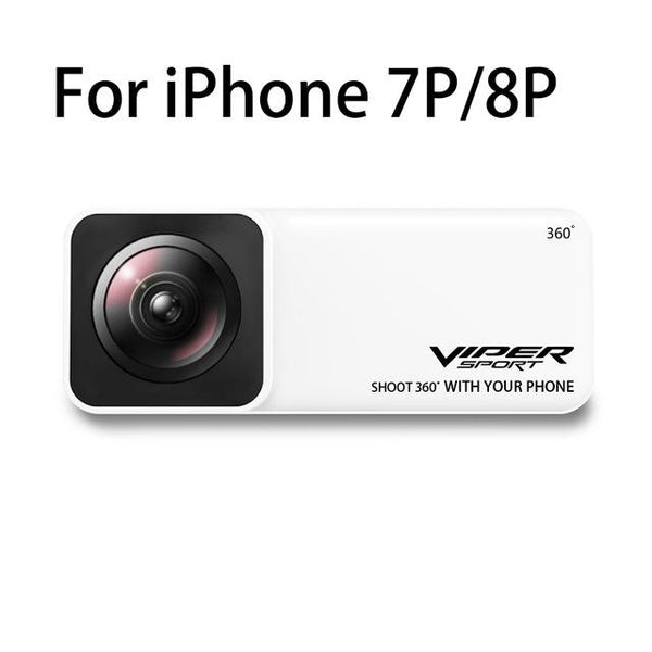 Viper Panoramic Lens 360 Degrees Capturing Camera AR VR Wide Angle Fisheye Lens Panoclip for iPhone 7 / 8