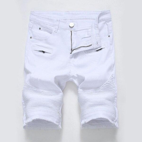 2018 New Dropshipping Mens Denim Shorts Summer Casual Slim Fit Short High Quality Ripped Hole Jeans Shorts For Male Plus Size