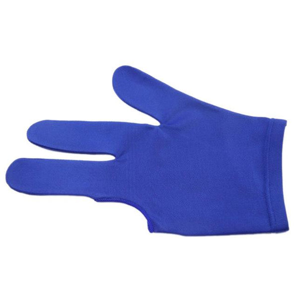 1Pc 3 Fingers Durable Nylon Glove for Billiard Pool Snooker Cue Shooter Black Blue Purple Red Colors