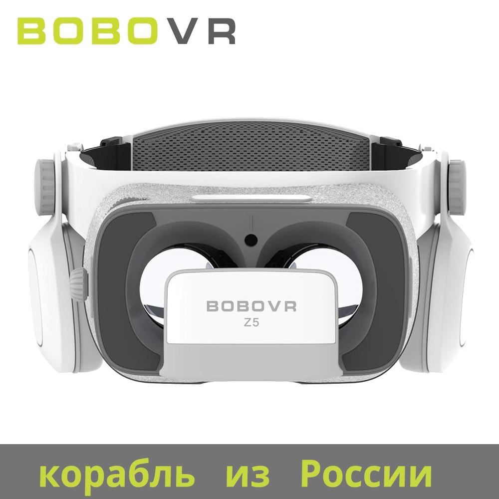 BOBOVR Z5 Virtual Reality 3D Glasses Cardboard FOV 120 Degrees VR Box 3D Headset for Android IOS with Daydream Remote Controller