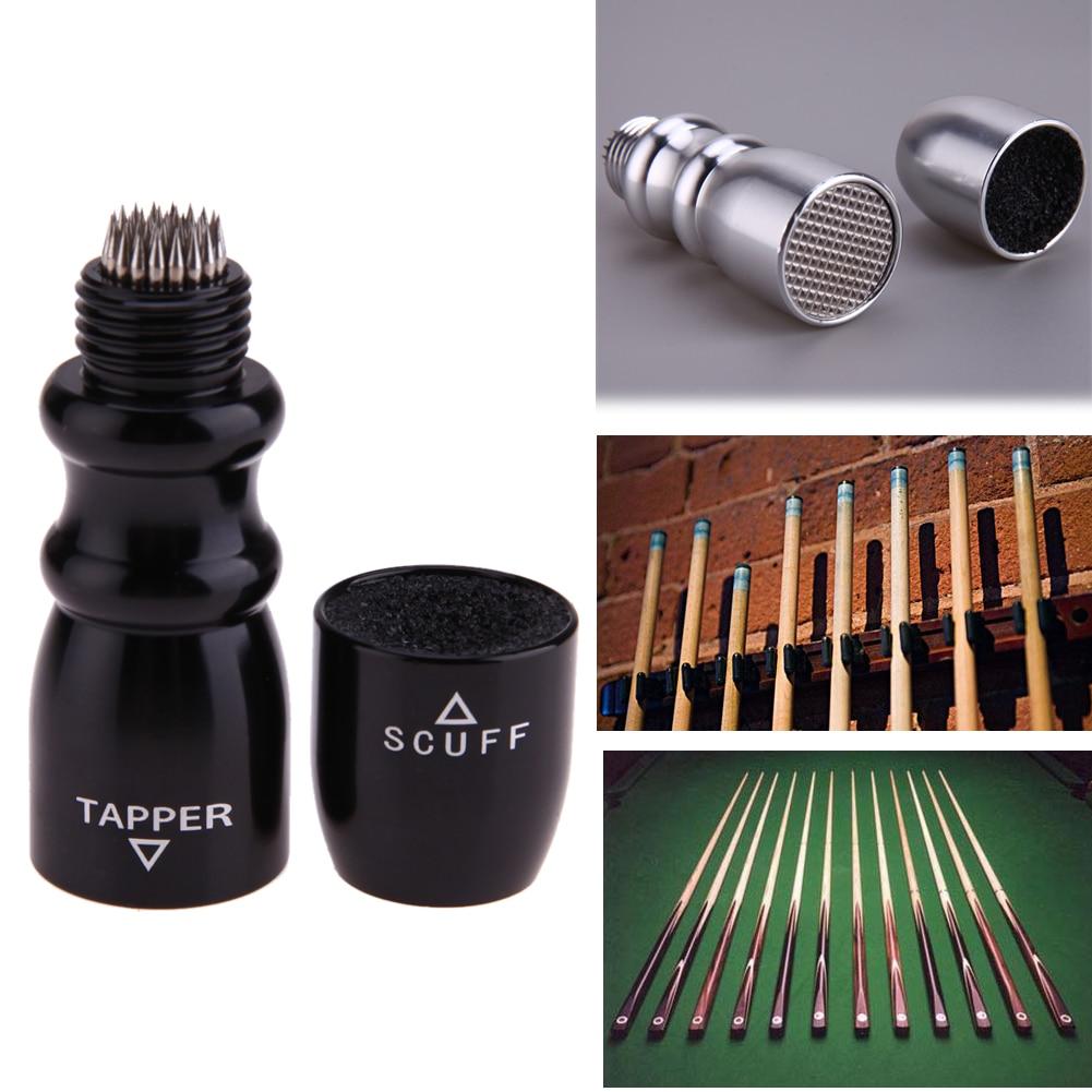 3 in 1 Cone-shape Pool Cue Tapper Billiard Ball Cue Stick Tip Shaper Scuffer Tapper/Tip Prick Cue Stick for Snooker Accessories