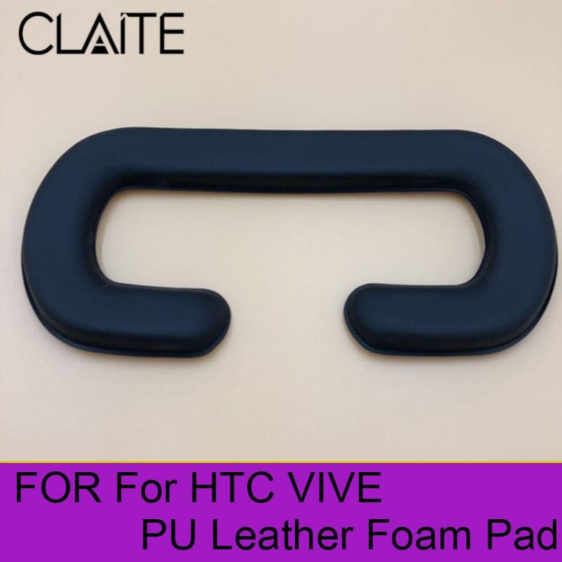 Cliate Black 21*11cm 1Pcs Face Foam Replacement Eye Pad For HTC VIVE Headset VR PU Leather Foam Cover Masks Virtual Reality