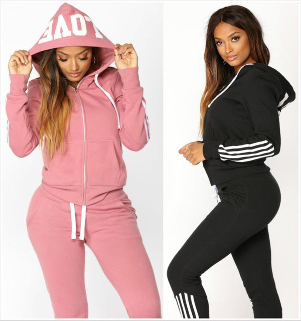 Tracksuit Women Two Piece Set Hoodies Pant Clothing Warm Women Ladies Tracksuit Set 2pcs Top Pants Suit Female Conjunto Feminino