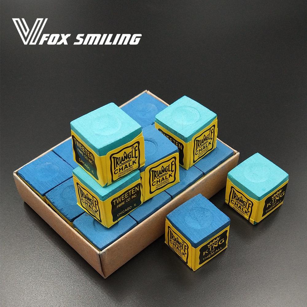Fox Smiling Snooker Billiard Chalk Pool Cue Chalk Oil Dry Billiard No-slip Chalk Table Chalk With Good Quality