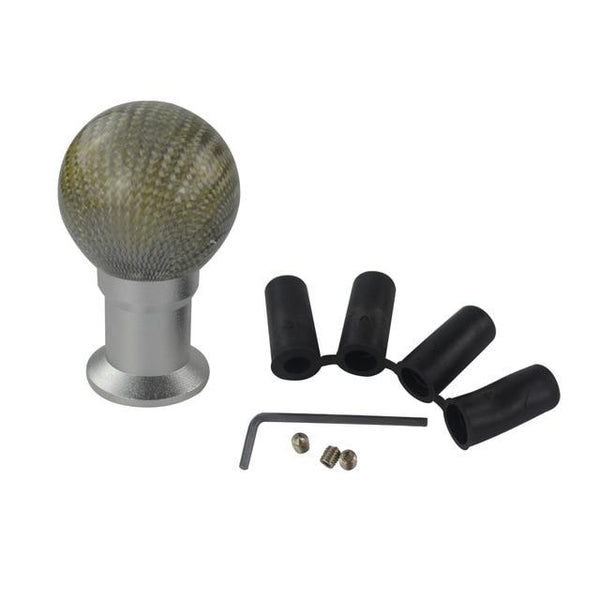VR - Real Carbon Fiber Aluminum Gear knob Manual Transmission Aluminum PQY Gear Shift Knob For Honda VW BMW W/ PQY sticker GSK07