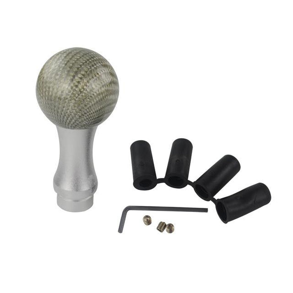 VR - Real Carbon Fiber Aluminum Gear knob Manual Transmission Aluminum PQY Gear Shift Knob For Honda VW BMW W/ PQY sticker GSK07