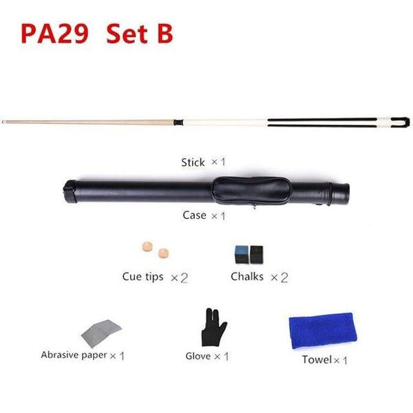 10/11.5/12.75mm 58 Inch Billiards Snooker Maple Pool Cue Stick With Cue Tip For Nine-ball Ball Come With Extension