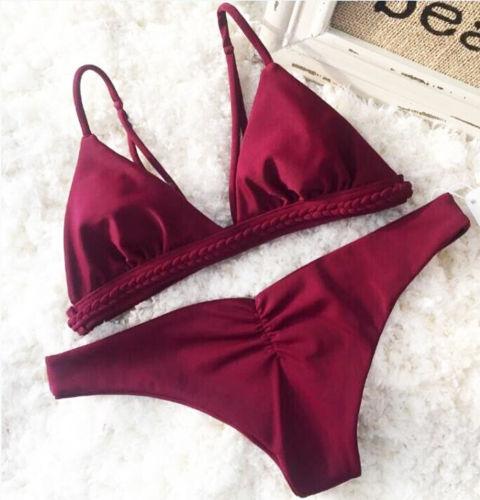 New Sexy Women Bikini Set Push Up Padded Swimwear Swimsuit Bathing Beachwear Swimming Bikini Set Swimwear Beachwear Costume HOT