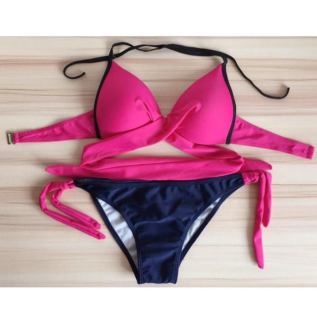 bikini 2019 Push-up Padded Bra Swimsuit Bathing swimsuit push up swimming suit for women two-piece suits bikinis women #30