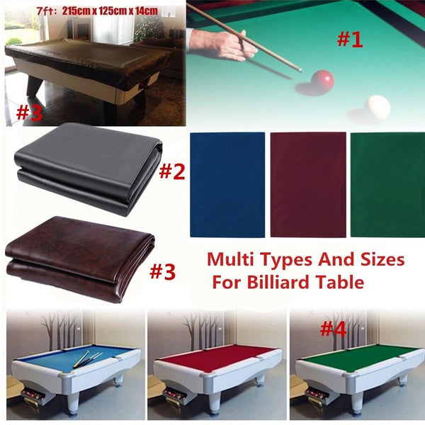 Green/Blue/Red Snooker Billiard Pool Eight Ball Billiard Pool Table Cloth for American billiards Snooker Accessories 7ftX3.6ft