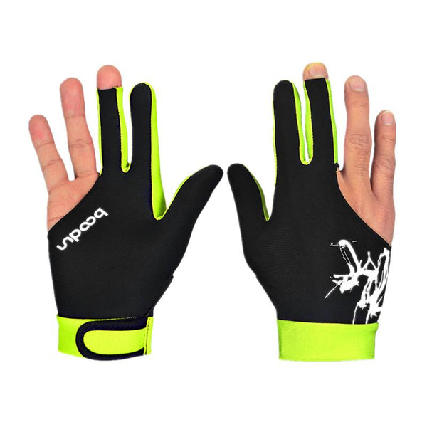 1 Pcs Billiard Gloves Three Fingered Pool Snooker Glove for Men Women Fits Left and Right Hand Pool Table Billiard Accessories