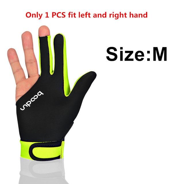 1 Pcs Billiard Gloves Three Fingered Pool Snooker Glove for Men Women Fits Left and Right Hand Pool Table Billiard Accessories