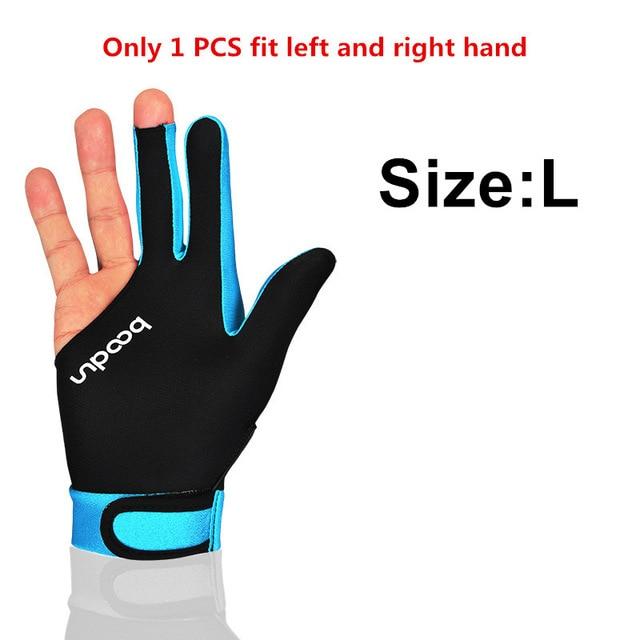 1 Pcs Billiard Gloves Three Fingered Pool Snooker Glove for Men Women Fits Left and Right Hand Pool Table Billiard Accessories