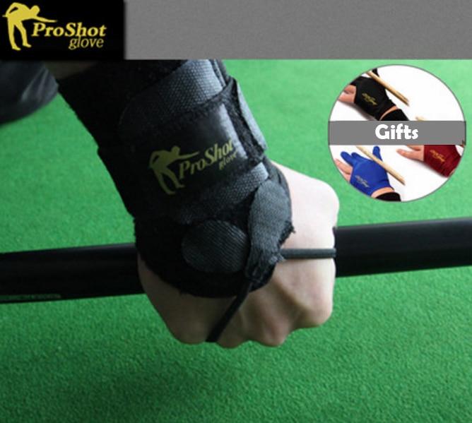 2018 Proshot Billiard Players Training Gloves Professional Wrist Guard Gloves for Pool Billiard Accessories Snooker Use to Train