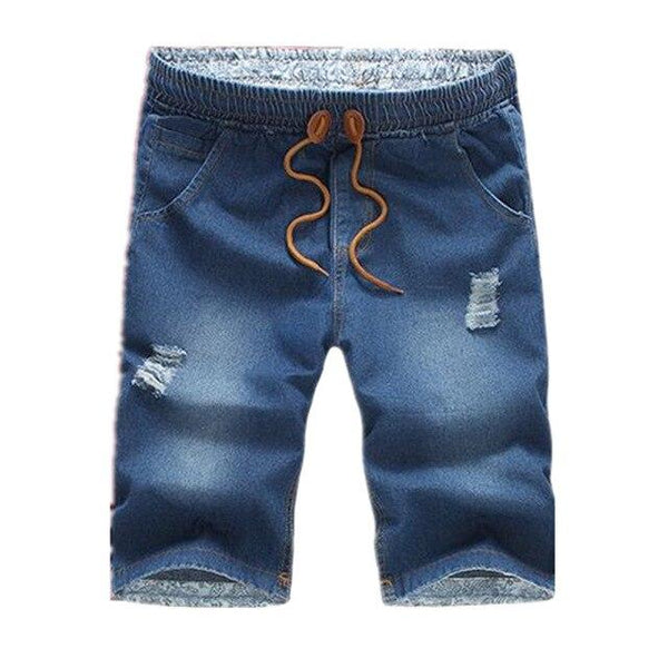 2019 New Fashion Leisure Mens Ripped Short Jeans Brand Clothing Summer 98% Cotton Shorts Breathable Tearing Denim Shorts Male