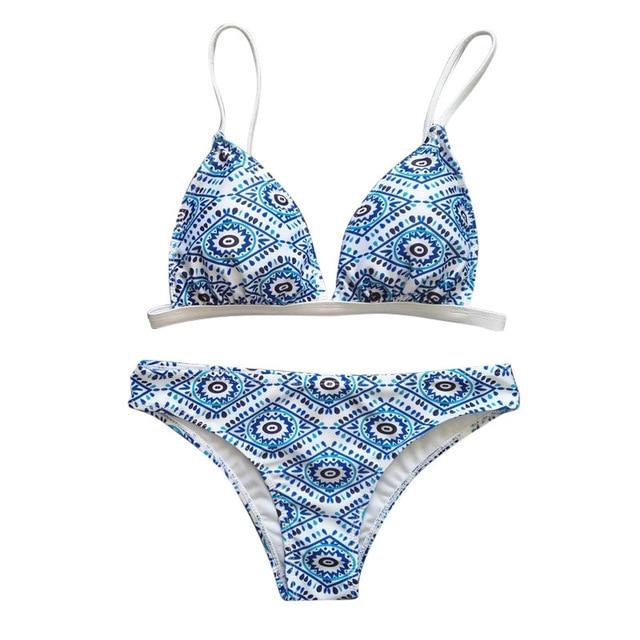 Hirigin Women Swimwear Bikini 2019 New Floral Push Up Padded Swim Suit Bikini Beach Bathing Suit Women Swimsuit Biquini Monocini