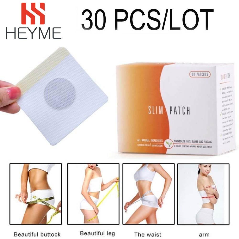HEYME 30pcs/pack Magnetic Abdominal Slimming Patch Navel Stick Slim Patch Slimming Lose Weight Cellulite Fat Burning E